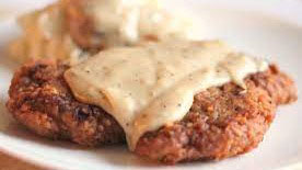 Chicken fried steak, also known as country-fried steak or CFS, is an American breaded cutlet dish consisting of a piece of beefsteak (most often tende...